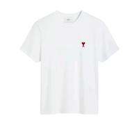 AMI Paris Men's Small Red ADC Classic T-Shirt White
