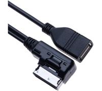 AMI MDI to USB Female Music Media Interface Cable Adapter | Compatible with Audi A6L Q5 Q7 A8 S5 A5 A4L A3 VW Volkswagen Tiguan GTI CC Magotan Skoda