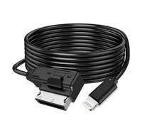 AMI MMI Aux Cord for Apple iPhone 14 13 12 11 XS XR X 8 7 6 SE Compatible with Audi A3/A4/A5/A6/A7/A8/S4/S6/S8/Q5/Q7/R8/TT 2011-2016, VW CC Magotan with MMI 3G System (3.3FT)