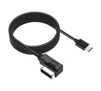 AMI Music Interface Type C Adapter Aux Cable Plus Compatible with A3 A4 A5 A6 A8 MMI 3G+ System for 17 Pro 17 Pro Max Air 16 Pro 16 Pro Max 15 15 Plus 15 Pro Android Google Pixel Galaxy (Type-C 3.3FT)