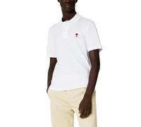 AMI Paris Ami De Coeur Polo Shirt in White - S - White