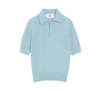AMI Paris Ami De Coeur wool polo shirt - Blue XXS-XS-S-M