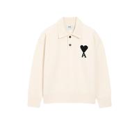 AMI Paris Ami De Coeur wool polo shirt - Neutrals XXL