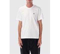 AMI PARIS Crewneck Cotton T-Shirt with Embroidered Ami de Coeur Logo and Dropped Shoulders - Size: S - male