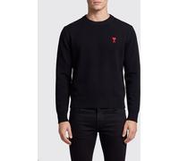 AMI PARIS Crewneck Wool Jumper with Ami de Coeur Logo Embroidery - Size: M - male