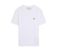 Ami Paris Logo-embroidered Cotton T-shirt - White - L