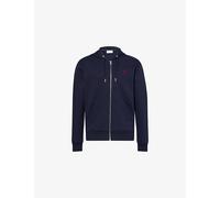 Ami Paris Mens Ami Paris Adc Logo-Embroidered Cotton-Jersey Hoody Bleu Nuit S