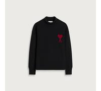 AMI Paris Men's Rollneck Contrasted ADC Jumper Black/Red XS