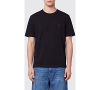 AMI PARIS Organic Cotton Crewneck T-shirt with Ami de Coeur Embroidery - Size: L - male