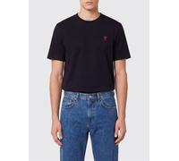 AMI PARIS Organic Cotton Crewneck T-shirt with Ami de Coeur Embroidery - Size: S - male