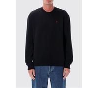 AMI PARIS Relaxed Fit Cotton Crewneck Sweatshirt with Contrast Embroidered Logo - Size: L - male