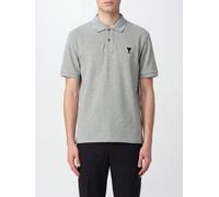AMI PARIS Short-Sleeve Cotton Polo with Embroidered Ami de Coeur Logo - Size: S - male