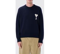 AMI PARIS Wool and Cotton Knit Sweater with Logo - Size: XL - male