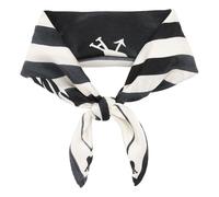 AMI SS26 Silk Place Des Victoires Scarf 'Black' USF689-AW0032-001 F