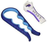 Amiaus Jar & Bottle Can Opener Multifunction Bottle Lid Grippers for Weak Hand, Elderly, Seniors, Arthritis Sufferers, Blue White Purple