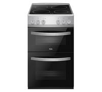 Amica 50cm Electric Cooker - Silver