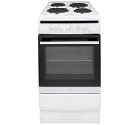 Amica 50cm Electric Cooker With Solid Plate Hob - White 508EE1W