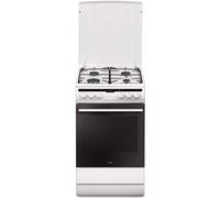 Amica 57GEH2.33HZpTa(W) Cooker White Gas Stove A - Ovens and Cookers (Stove, White, Buttons, Rotary, Front, Electronic, Enamel)