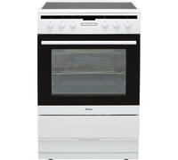 Amica 608CE2TAW 60cm Electric Cooker with Ceramic Hob - White