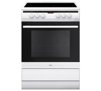 Amica 608CE2TAW 60cm Electric Cooker with Ceramic Hob - White