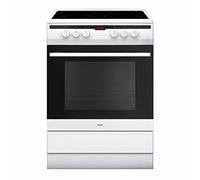 Amica 608CE2TAW Freestanding Ceramic Top Cooker, 65 Litre, 60 cm, White