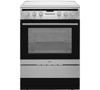 AMICA 608CE2TAXX Cooker 60cm Electric Single Cavity Ceramic S/Steel