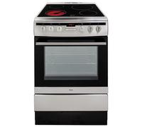 Amica 608CE2TAXX Freestanding Ceramic Top Cooker 60 cm Stainless Steel [Energy Class A]