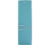 Amica FKR29653DEB Retro Static Fridge Freezer, 60/40, Blue, E Rated