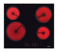 Amica ACH6420FR 60cm Four Zone Ceramic Hob, Frameless Black Glass