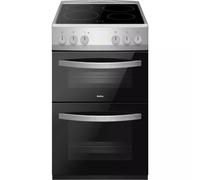 Amica 50cm Electric Cooker - Silver