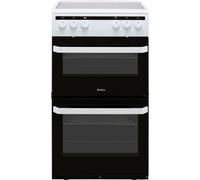 Amica AFC5100WH 50cm Free Standing Electric Cooker with Ceramic Hob White A/A