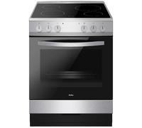 AMICA AFC601SS 60 cm Electric Ceramic Cooker - Black & Stainless Steel, Stainless Steel