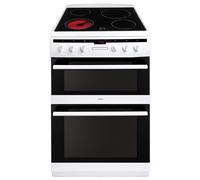 Amica AFC6550WH 60cm Electric Cooker with Ceramic Hob - White