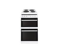 Amica AFS5500WH - White 50cm Electric Double Oven - Solid Plate Hob - A/A Energy