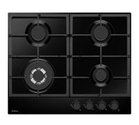 Amica AHG6200BL 60cm 4 burners front controls, black