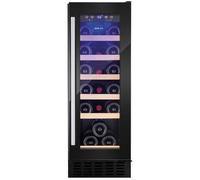 Amica 19 Bottle Capacity Single Zone Freestanding Under Counter Wine Cooler - Black