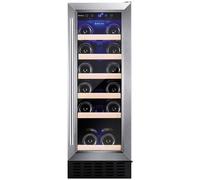 Amica AWC300SS 30cm Wide Wine Cooler, Stainless Steel, G Rated