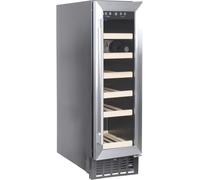 Amica AWC300SS 30cm Wide Wine Cooler, Stainless Steel, G Rated