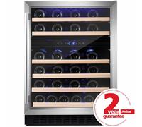 Amica AWC600SS 60cm Stainless Steel Free Standing Under Counter LED Wine Cooler [EEK: G]