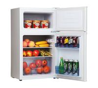 Amica FD1714 50cm freestanding undercounter double door fridge freezer, white