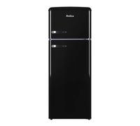 Amica FDR2213B Retro Static Fridge Freezer, 80/20, Black, E Rated