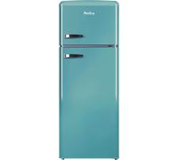Amica FDR2213DB/1 144cm 80/20 Small Fridge Freezer - Duck Egg Blue - E Rated, Blue