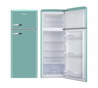 Amica FDR2213DB/1 144cm 80/20 Small Fridge Freezer - Duck Egg Blue - E Rated, Blue