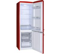 Amica FKR29653R - Red Fridge Freezer - 244L - F Energy