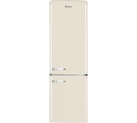 Amica Satin Beige Fridge Freezer - E Rated, Energy Efficient Kitchen Appliance