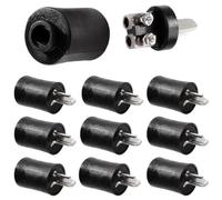 AmiCera 10 Pcs 2 Pin DIN Speaker Plug HiFi Speaker Cable Connector with Screw Connection No Soldering, Reconnectable for HiFi Receiver & Speaker Cable, Amplifier and Speaker