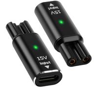 AmiCera 2pcs USB-C Adapter 15V HQ8505 Type-C for Philips Shaver Charger, USB-C Charging Adapter for Norelco Series 3000 5000 7000 9000 Beard Trimmer, OneBlade QP6520 QP6530 QP6510 Type-C Charging