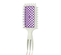 AmiCera Curly Hair Brush, Bounce Curl Volume Brush for Defining Styling Detangling, Vented Hair Brush for Women Men Wet or Dry Hair Detangling Brush with Prong Sectioner, Honeycomb Light Green