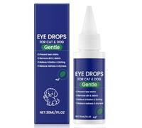 AmiCera Dog Eye Drops, Brightening Eye Drops for Cats Pets,Tear Stain Remover Relieve Eyes Itching, Gentle Soothing Moisturising, Eyes Dryness Treatment, Eye Care Gel for Dog Cat Animal, 30ml