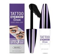 AmiCera Eyebrow Tattoo Peel Off, Brow Tint Gel, Semi Permanent Eye Brow Dye, Waterproof Anti Smudge, Last Up to 3 Days, Tattoo Eyebrow Gel Easy Peel Off, Black